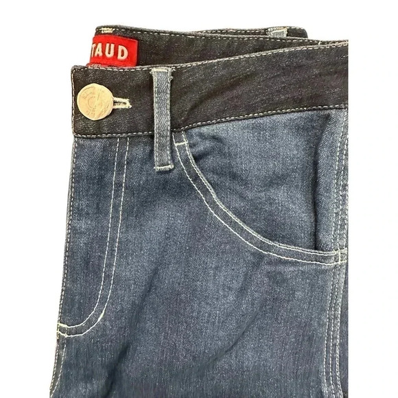 NEW-NWT! Staud Utility Patch Pocket Denim Pants Sz 00 - Picture 6 of 8